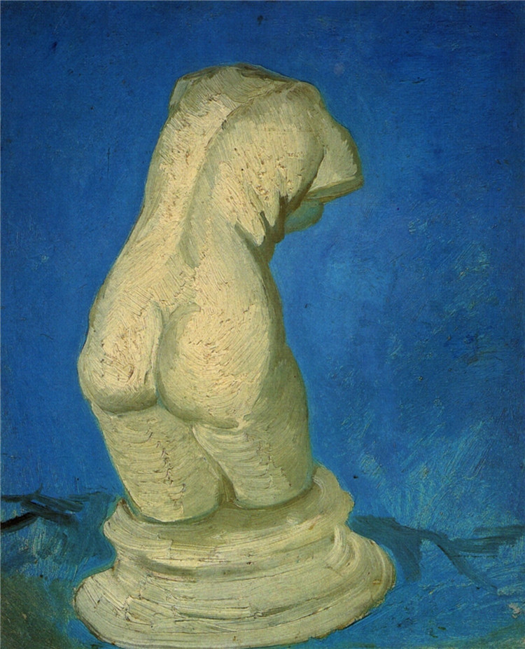 Plaster Statuette Of A Female Torso Van Gogh Oil Painting